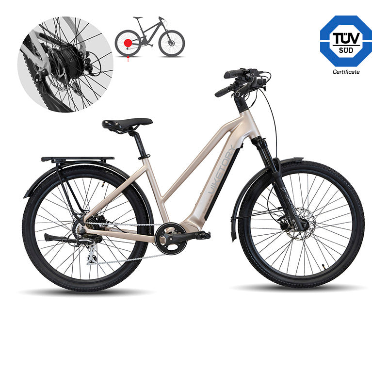Vélo Électrique Urbain ARENOX Cuivre – 48V 15Ah – 27.5"