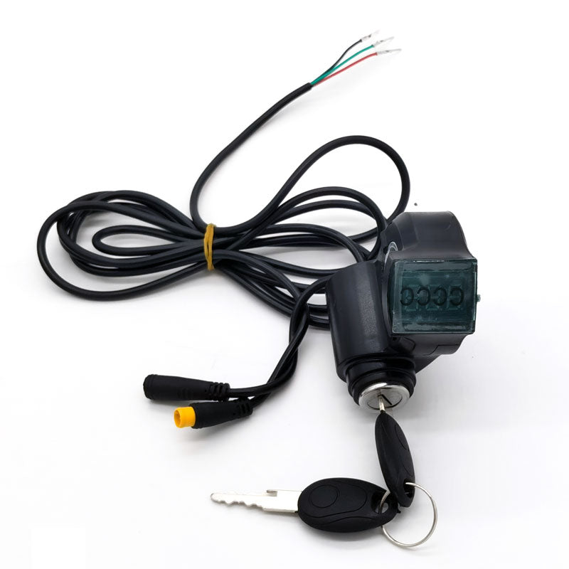 Clé de contact avec voltmètre