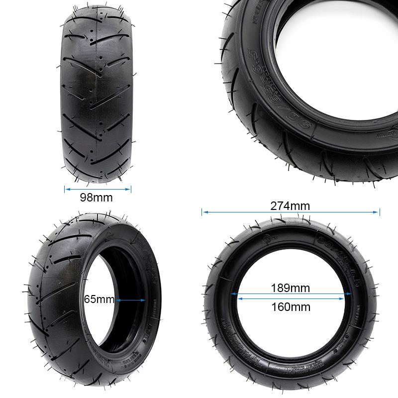 Pneu tubeless route 90/65-6,5