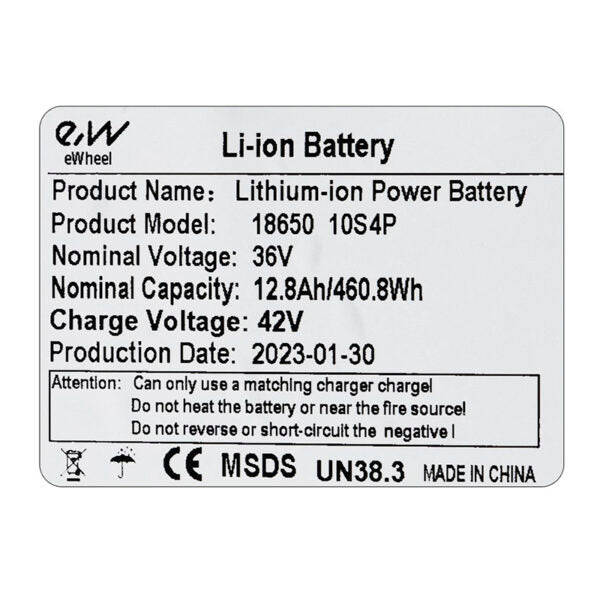 Batterie externe 36V 12.8Ah Miscooter