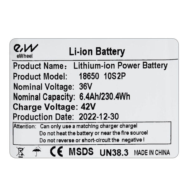 Batterie externe 36V 6.4Ah Miscooter