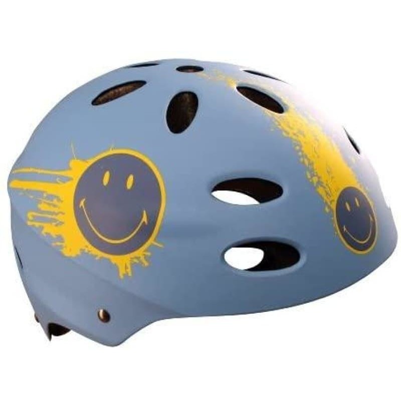 Smiley Street Sunshine Casque Bleu/Jaune Miscooter Accessoires