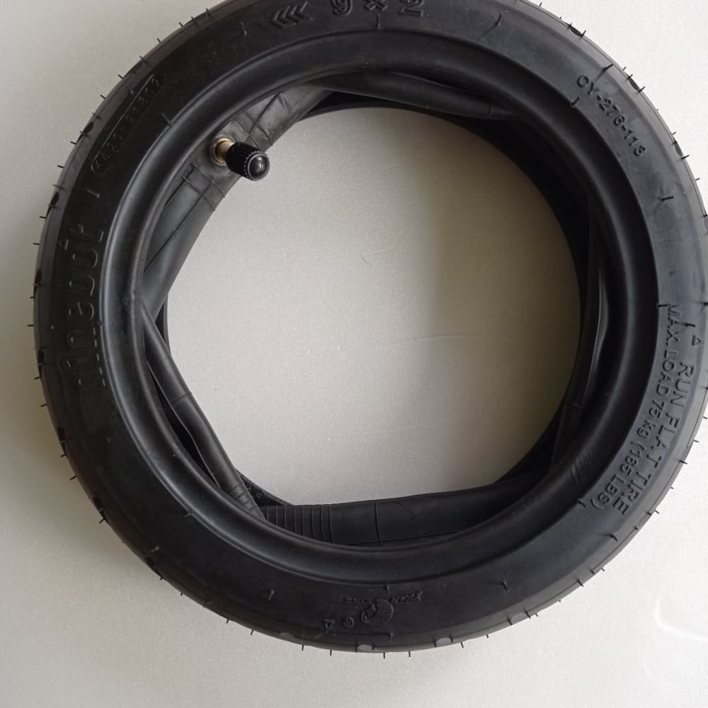 Pneu run flat 9 x 2 Pouces Ninebot Compatible M365 Miscooter Roue