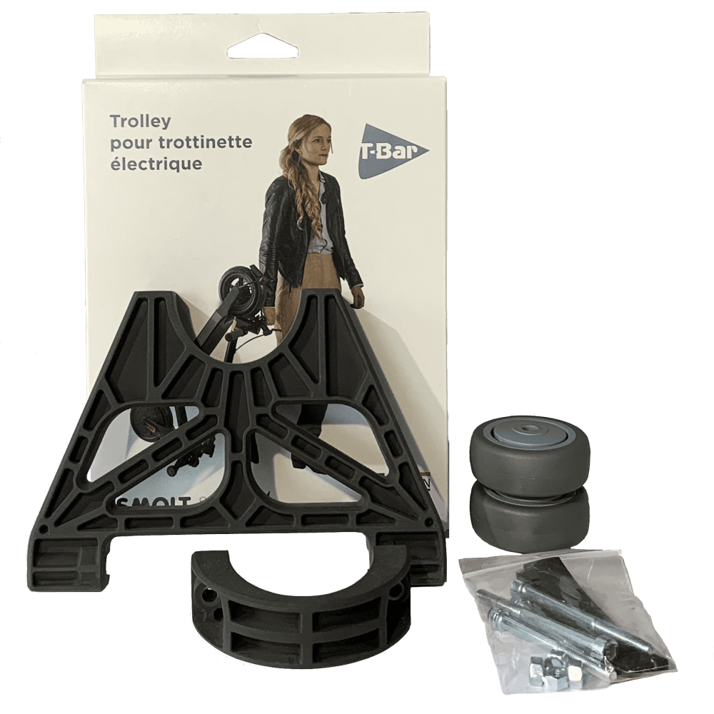 T-Bar Béquille Vertical + Trolley pour M365 ou clone Miscooter M 365