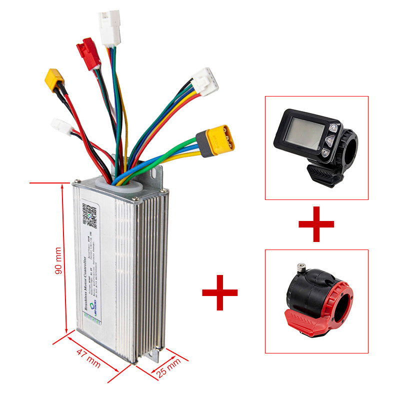 Kit contrôleur BLDC 36V 300W + écran LCD avec accélérateur + frein Miscooter