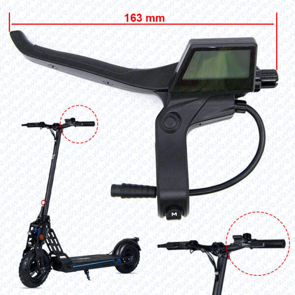 Levier de frein gauche AVEC DISPLAY M6 Ecoxtrem Bison Miscooter