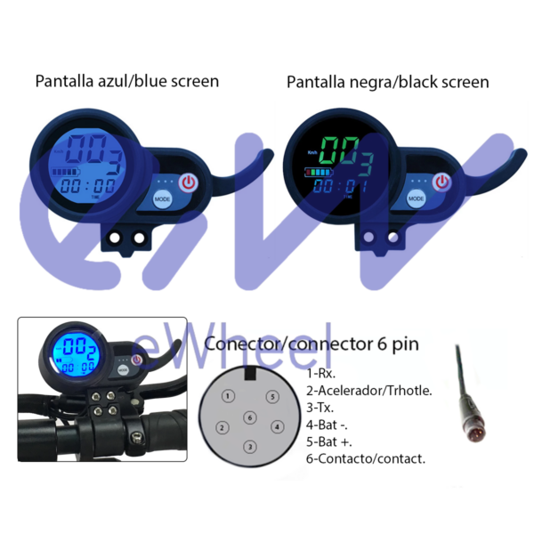 Ecran J&P 36V-60V Miscooter