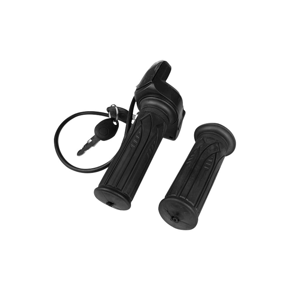 Poignée d'accélérateur noire à clé et écran LED Miscooter