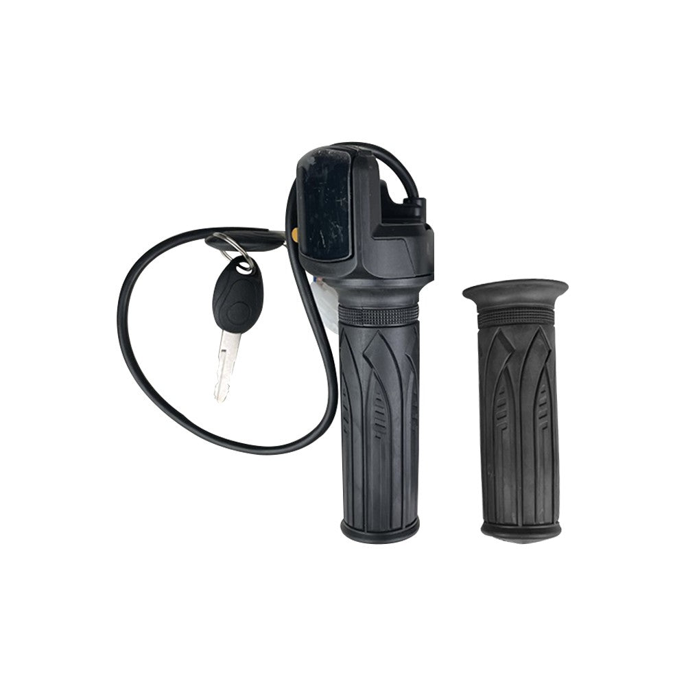 Poignée d'accélérateur noire à clé et écran LED Miscooter