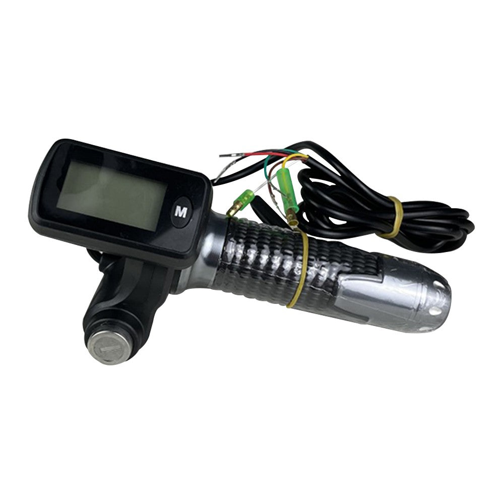 Poignée d'accélérateur Chrome avec display Miscooter