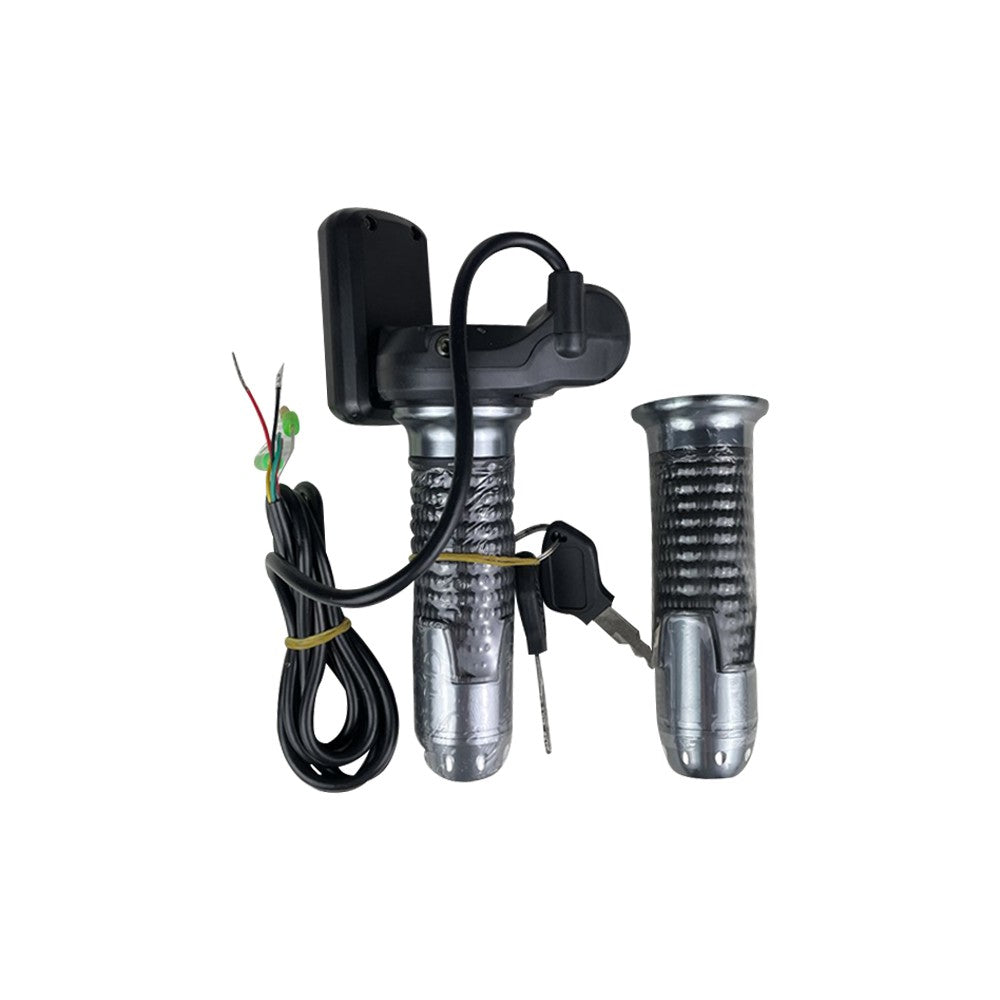 Poignée d'accélérateur Chrome avec display Miscooter