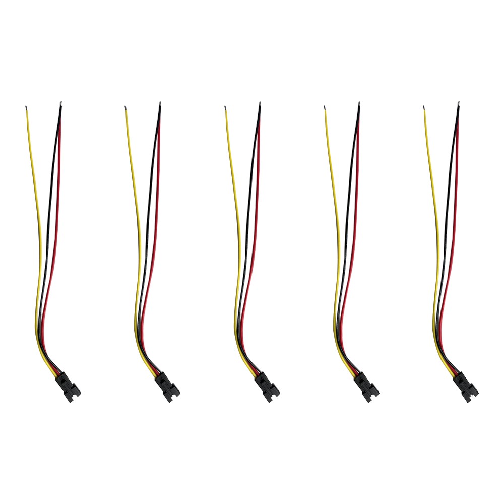 Prise JST 3 pin avec câble mâle x5 Miscooter