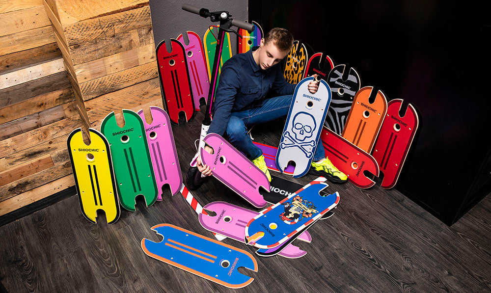 Planche Shiochic avec vinyle de personnalisation Pour Xiaomi Miscooter M 365