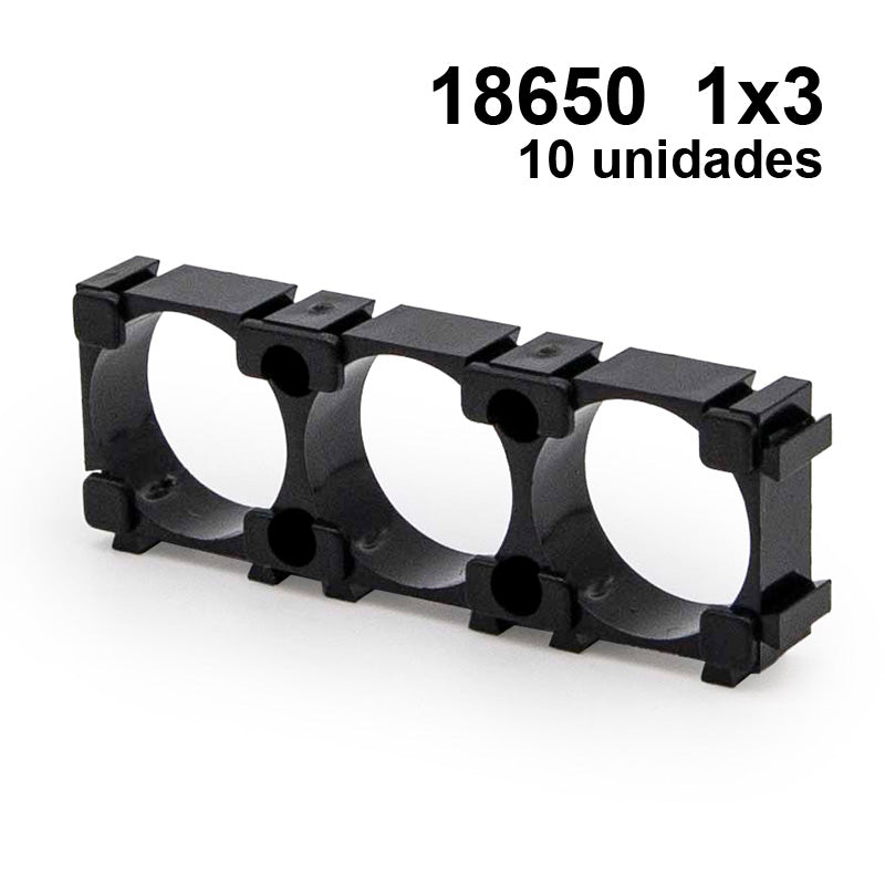 Holder Support cellules 18650 1×1, 1x2 ou 1x3 (pack de 10)