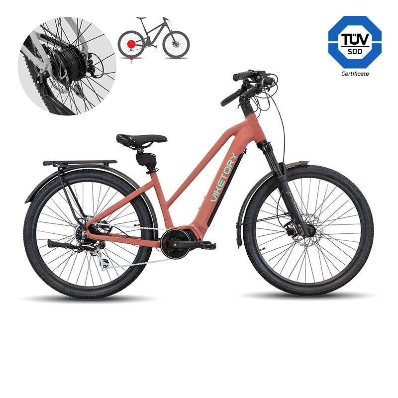 Vélo Électrique Urbain ARENOX Cuivre – 48V 15Ah – 27.5"