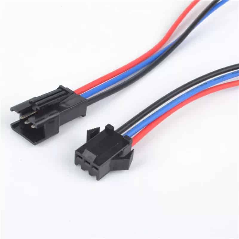 Connecteur avec câble SM mâle et femelle