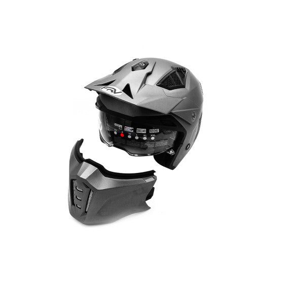 Casque street FRV gris métallique mat (taille S à XL) Miscooter casque