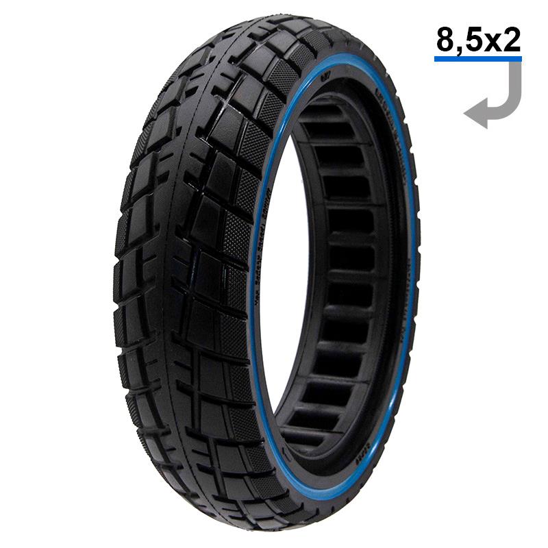 Pneu plein ultraléger 8,5x2-6,1/B34 offroad couleur line [Ewheel]