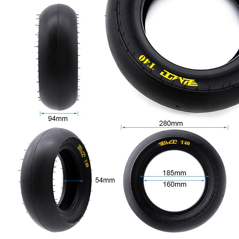 Pneu tubeless radial T40 Slick 90/65R6,5 [PMT] Miscooter pneu