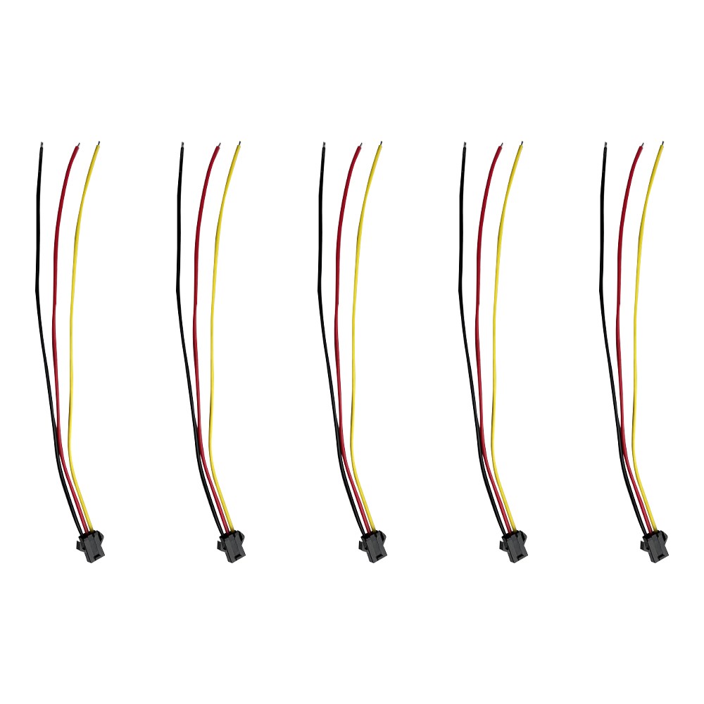 Prise JST 3 pin avec câble mâle ou femelle x5