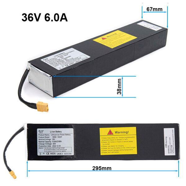 Batterie 36V 6Ah pour draisienne ou trottinette