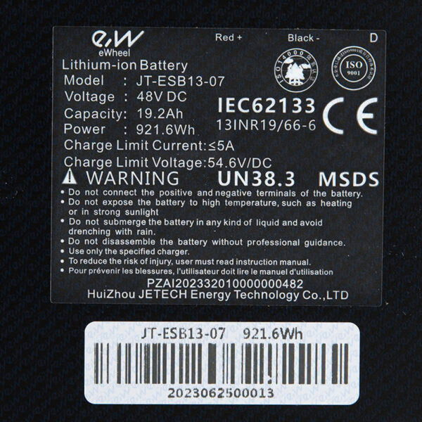 Batterie 48 V 19,2 Ah (cellules EVE) – Trottinette électrique Miscooter 