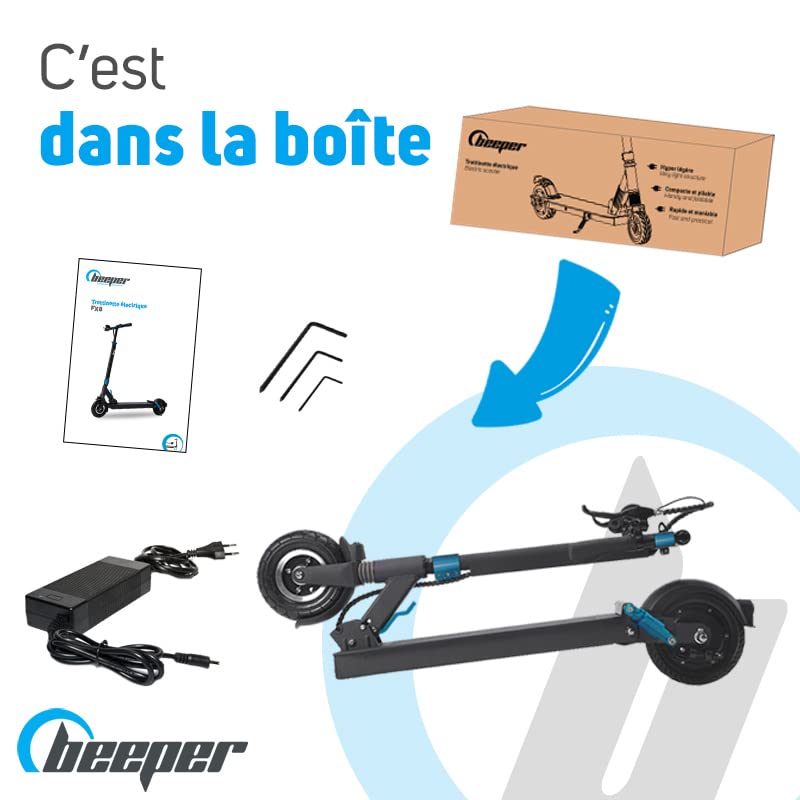 BEEPER - Trottinette Electrique 8 Pouces 350W Speed FX8-G2 (Speed 6Ah) Miscooter 