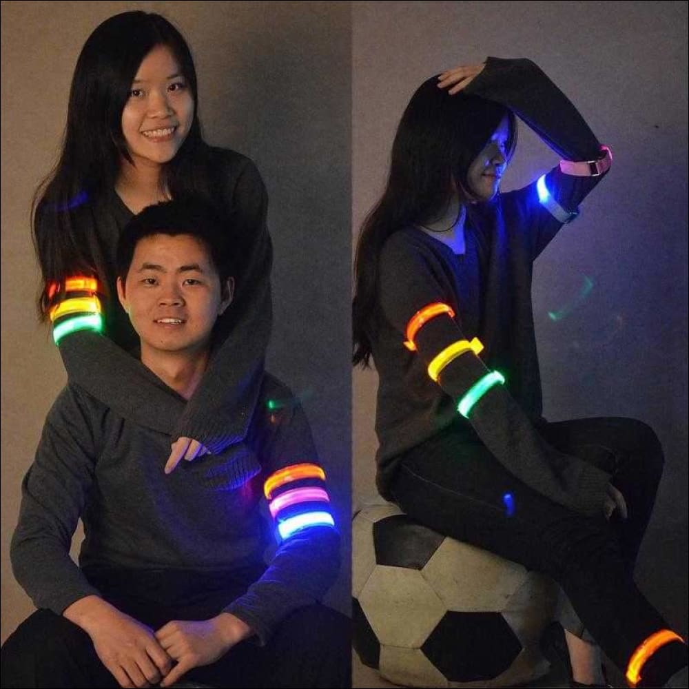 Bracelet Multi-couleurs lumières led pratique à porter et à enlever. Miscooter Accessoires