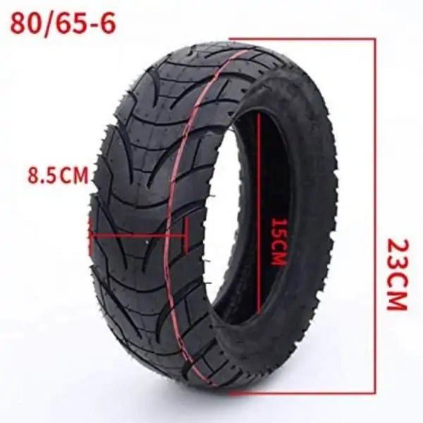 Pneu tubeless 80/65-6 (10x3) (255x80) Miscooter pneu