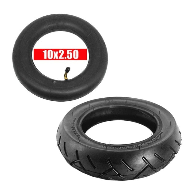 Set de pneu et chambre à air - 10 pouces - 2,50 - 10x2,50 - pour  trottinette