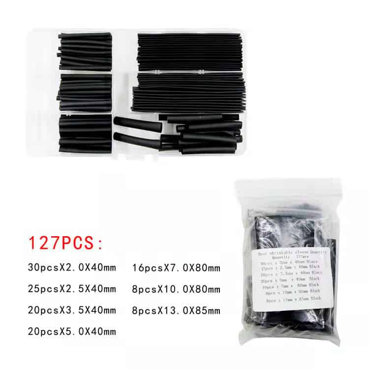 Thermorétractable noir – 127 unités – Format : sac – Trottinettes électriques Miscooter 